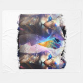 Ich denke, daher bin ich, und stilvoll Erfahrung c Fleecedecke (Vorderseite (Horizontal))