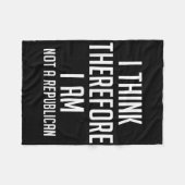 Ich denke daher, dass ich keine republikanischen D Fleecedecke (Vorderseite (Horizontal))