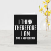 Ich denke daher, dass ich keine republikanischen D Karte (Gelbe Blume)