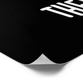 Ich denke daher ham Funny Pig Pun Dark BG Poster (Ecke)