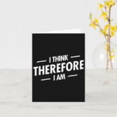 Ich denke daher, ich bin karte (Gelbe Blume)