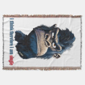 Ich denke daher, ich bin Single Decke (Vorderseite)