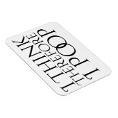 Ich denke daher, ich Kackte Magnet (Rechte Seite)