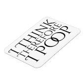 Ich denke daher, ich Kackte Magnet (Linke Seite)