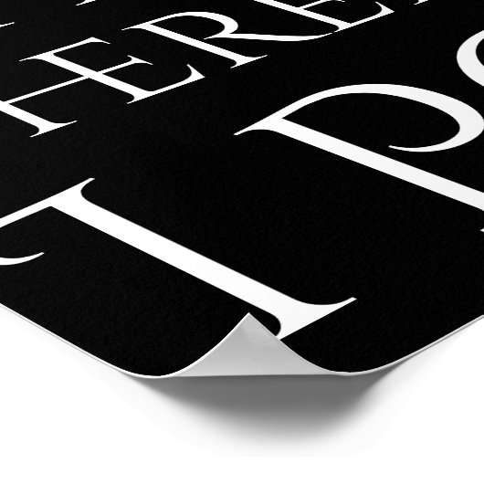 Ich denke daher, ich Kackte Poster (Ecke)