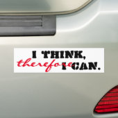 Ich denke daher, ich kann positiv denken autoaufkleber (Auf Auto)