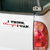 Ich denke daher, ich kann positiv denken autoaufkleber (Auf Lkw)