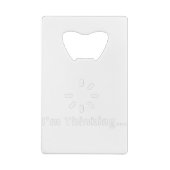 Ich denke darüber nach geldbeutel flaschenöffner (Rückseite)