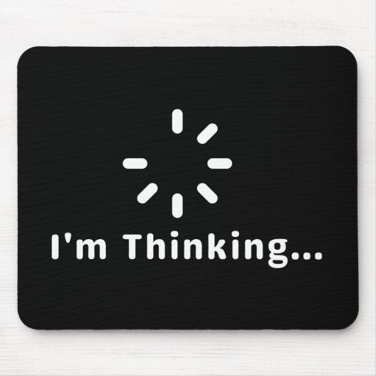 Ich denke darüber nach mousepad (Vorne)