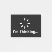 Ich denke darüber nach post-it klebezettel (Vorderseite)