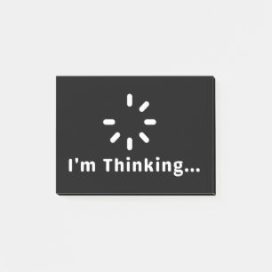 Ich denke darüber nach post-it klebezettel