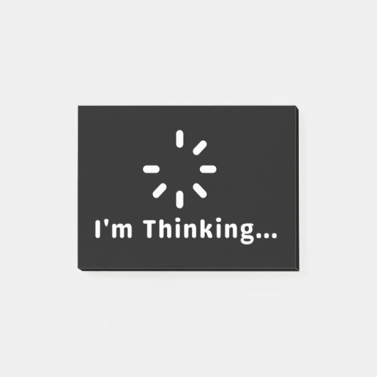 Ich denke darüber nach post-it klebezettel (Vorderseite)