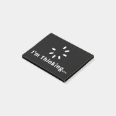 Ich denke darüber nach post-it klebezettel (angewinkelt)