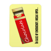 Ich denke, das ist ein Schokoladennotfall Magnet (Vertikal)