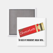 Ich denke, das ist ein Schokoladennotfall Magnet (Vorderseite/Rückseite)