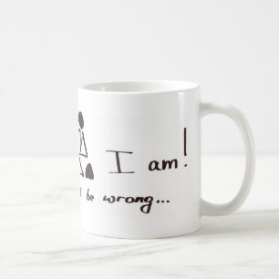 Ich denke, dass deshalb ich bin - oder bin ich? kaffeetasse
