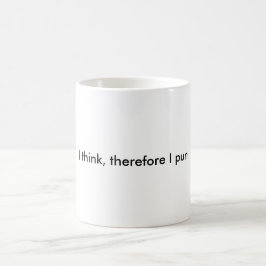 Ich denke, dass deshalb ich ein Wortspiel mache Kaffeetasse