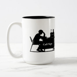 Ich denke, dass deshalb ich Schinken-Tasse sie Zweifarbige Tasse