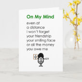 Ich denke, dass du ein Gedicht für einen Freund de Karte (Gelbe Blume)