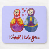 Ich denke, dass ich Sie mag Mousepad (Vorne)