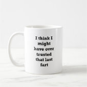 Ich denke, dass ich über vertraut haben könnte kaffeetasse (Links)