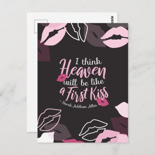 Ich denke, der Himmel wird wie ein erster Kuss sei Postkarte (Vorne/Hinten)