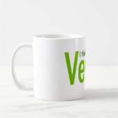 Ich denke.  Deshalb bin ich vegan Kaffeetasse (Links)