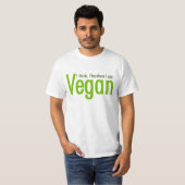 Ich denke.  Deshalb bin ich vegan T-Shirt (Vorne ganz)