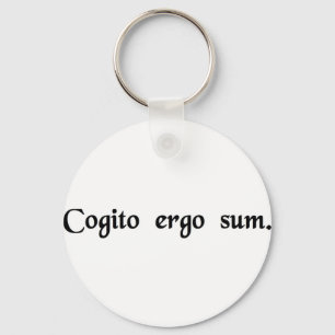 Ich denke, deshalb ich Am. Schlüsselanhänger