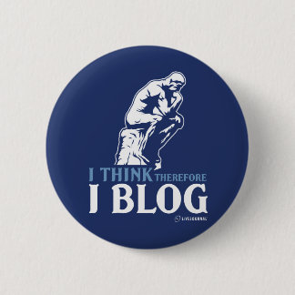 Ich denke, deshalb ich Blog Button
