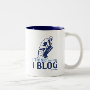 Ich denke, deshalb ich Blog Zweifarbige Tasse