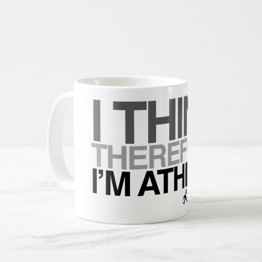 Ich denke deshalb Tasse (Vorderseite Links)