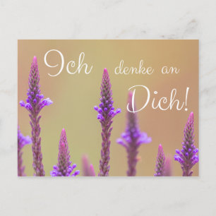 Ich denke dich! postkarte