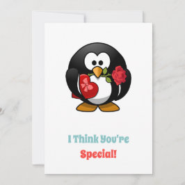 Ich denke, du bist ein besonderer Pinguin Ausdruck Feiertagskarte