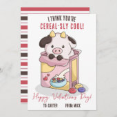 Ich denke, du bist makellos Cool! Cereal Valentine Einladung (Vorne/Hinten)