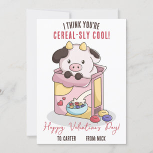 Ich denke, du bist makellos Cool! Cereal Valentine Einladung