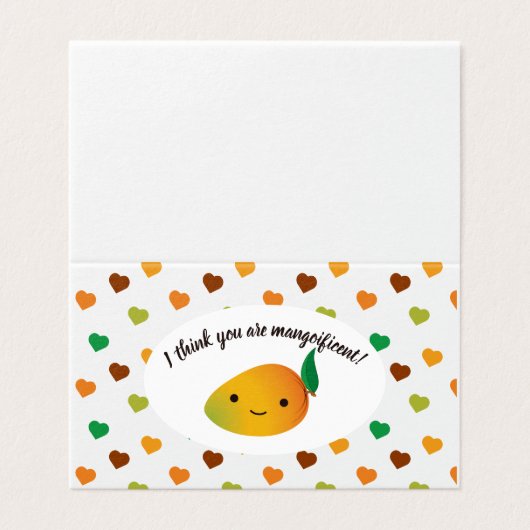 Ich denke, du bist Mangoificent Valentine (Außenseite Aufgefaltet)