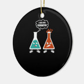 Ich denke, du überreagierst - Funny Nerd Chemistry Keramik Ornament (Links)