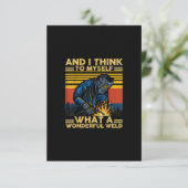 Ich denke für mich, was für ein wunderbares Welder Dankeskarte (Stehend Vorderseite)