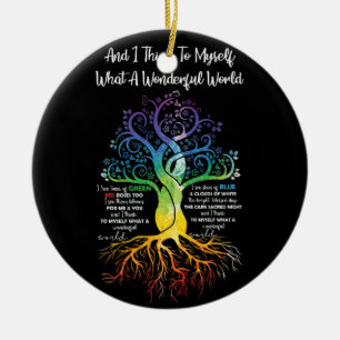 Ich denke, für mich, was für eine wunderbare Wel Keramik Ornament