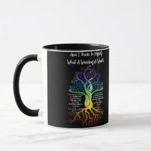 Ich denke, für mich, was für eine wunderbare Welt  Tasse