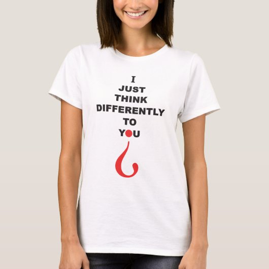 ICH DENKE GERADE ANDERS ALS ZU IHNEN Aspergers T-Shirt (Vorderseite)
