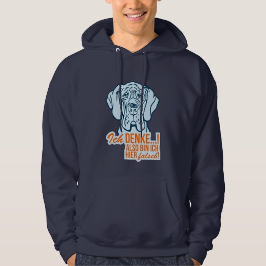 Ich denke! hoodie (Vorderseite)