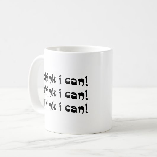 Ich denke, ich kann kaffeetasse (Vorderseite Links)