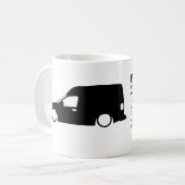 Ich denke, ich Liebe über meine Van Combo B-Kaffee Kaffeetasse (Vorderseite Links)
