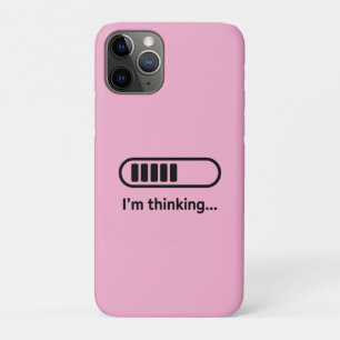 Ich denke... Ladefortschrittsbalken Rosa Minimali Case-Mate iPhone Hülle