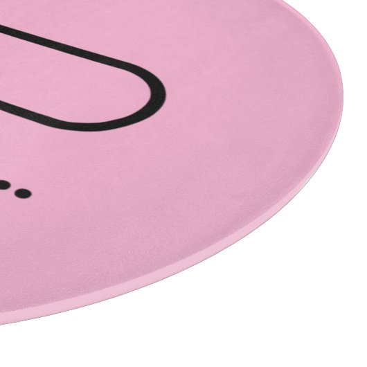 Ich denke nach... Ladebalken Pink Minimalistisch Schneidebrett (Ecke)