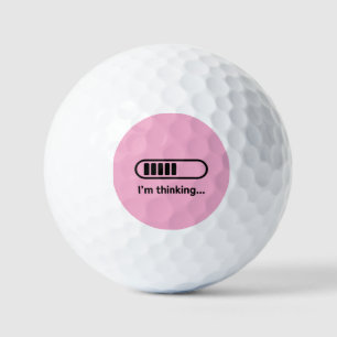Ich denke nach... Ladefortschrittsbalken Rosa Mini Golfball