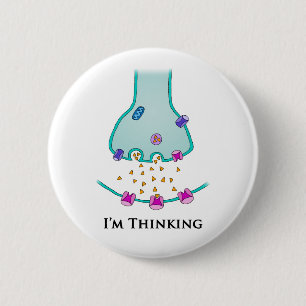 Ich denke Neuron Synapse Button