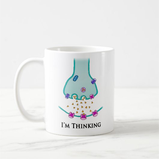 Ich denke Neuron Synapse Kaffeetasse (Links)